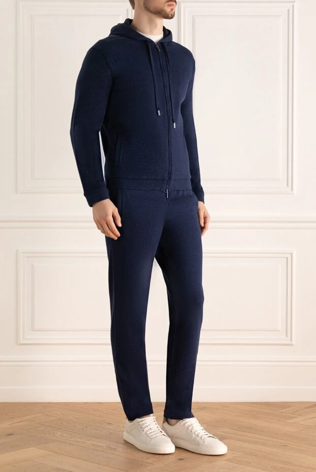 Cesare di Napoli man men's wool sports suit, blue 164038 - photo 3