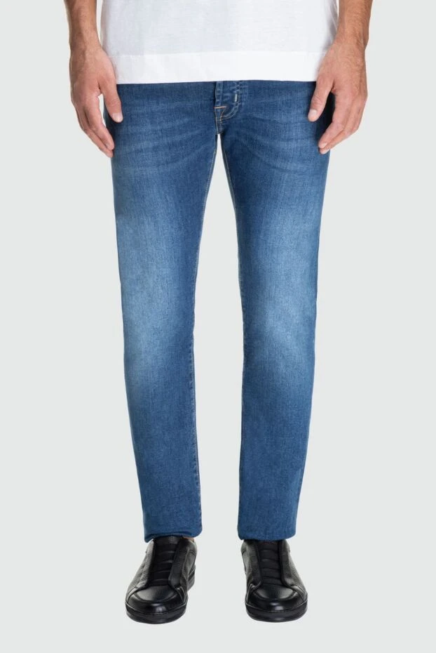 Jacob Cohen man blue cotton jeans for men купить с ценами и фото 162541 - photo 2