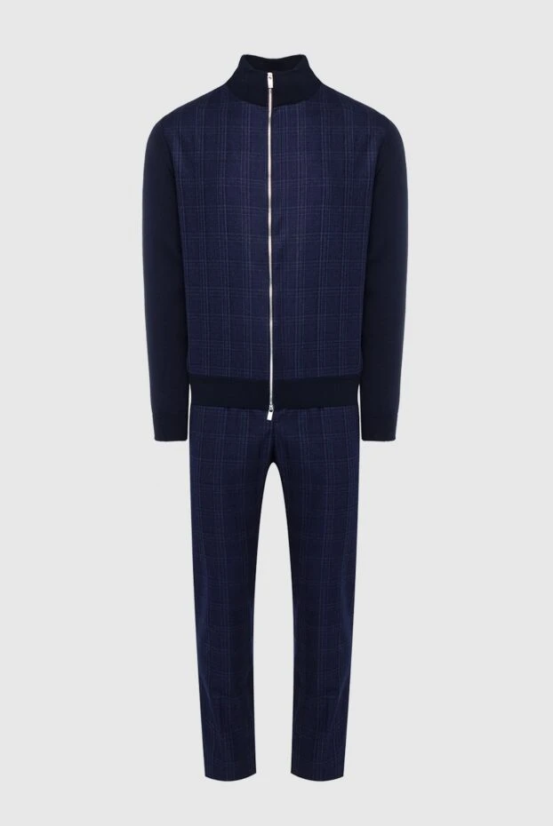 Tombolini man men's wool sports suit, blue купить с ценами и фото 162546 - photo 1