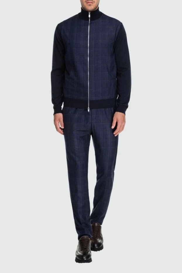 Tombolini man men's wool sports suit, blue купить с ценами и фото 162546 - photo 2