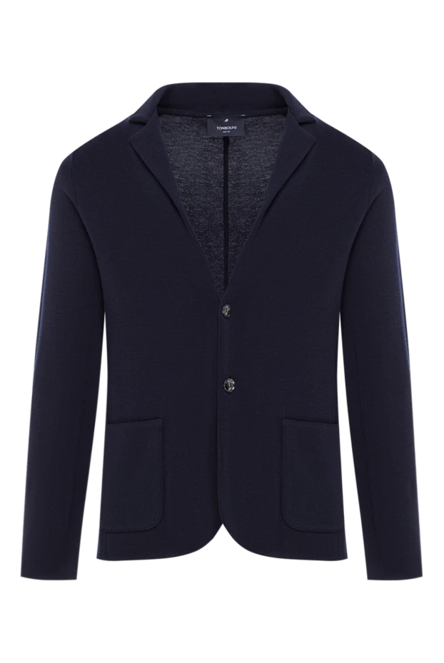 Tombolini қалталары жамаулары бар қара көк жүннен жасалған ерлерге арналған күрте
162547 - фото 1