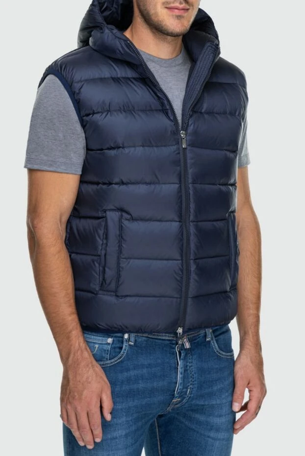 Tombolini man polyester vest blue for men купить с ценами и фото 162550 - photo 2