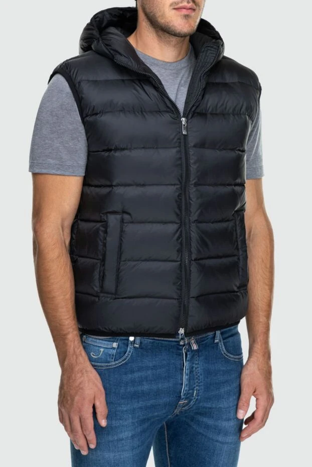 Tombolini man black polyester vest for men купить с ценами и фото 162551 - photo 2