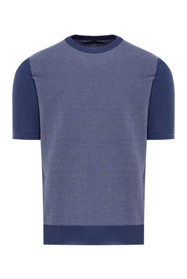 Джемпер с коротким рукавом и меланжевым узором из дышащего хлопка
- фото 1