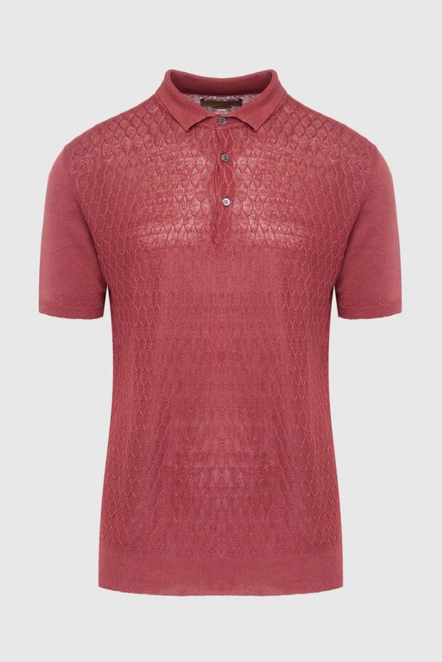 Corneliani man cotton polo red for men купить с ценами и фото 162583 - photo 1