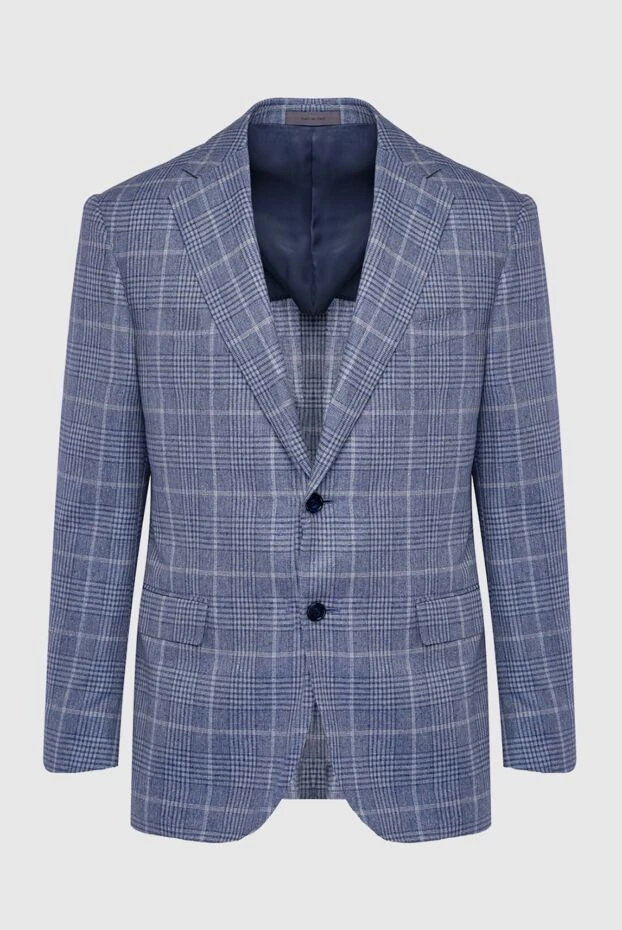 Corneliani man men's gray silk jacket купить с ценами и фото 162588 - photo 1