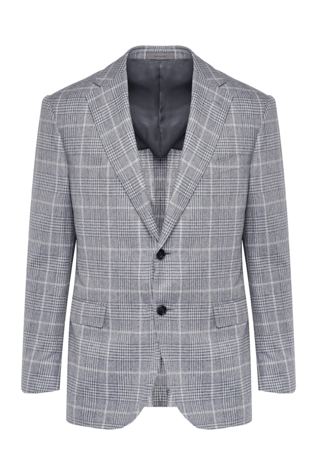 Corneliani man men's gray silk jacket 162588 - photo 1