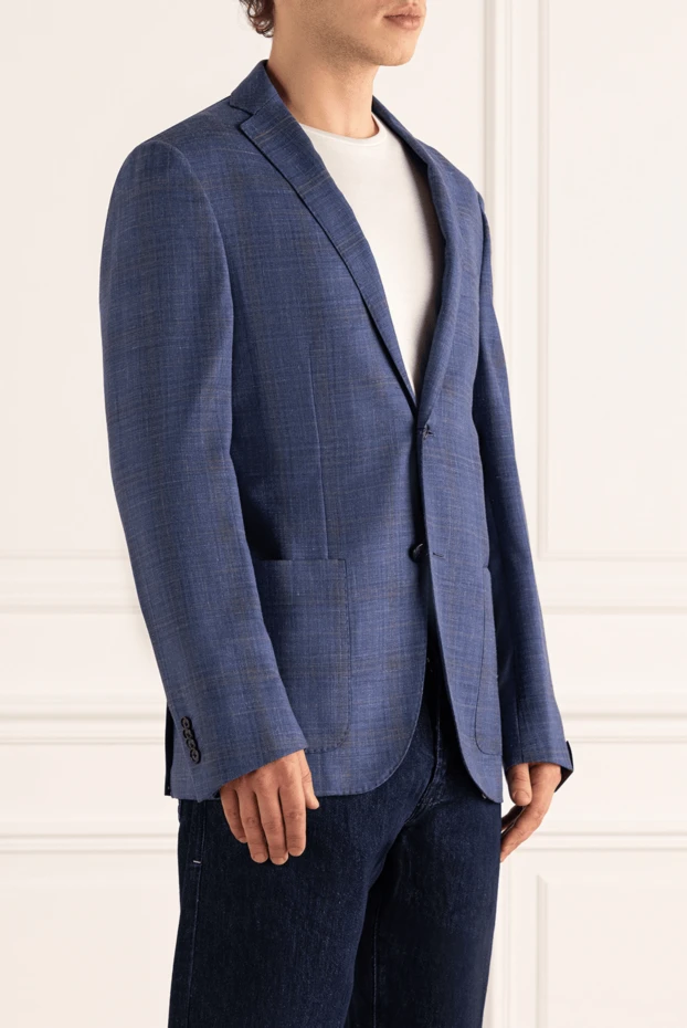 Corneliani көк түсті жүннен жасалған ерлер күртеше, дойбы 162590 - фото 3