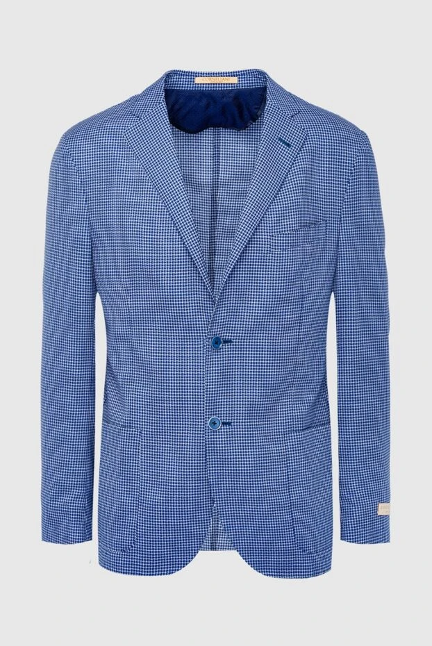 Corneliani man blue wool jacket for men купить с ценами и фото 162595 - photo 1