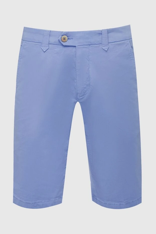 Corneliani man blue cotton and elastane shorts for men купить с ценами и фото 162597 - photo 1