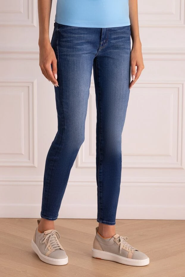 Mother Denim джинсы синие женские эластичные  162608 - фото 3