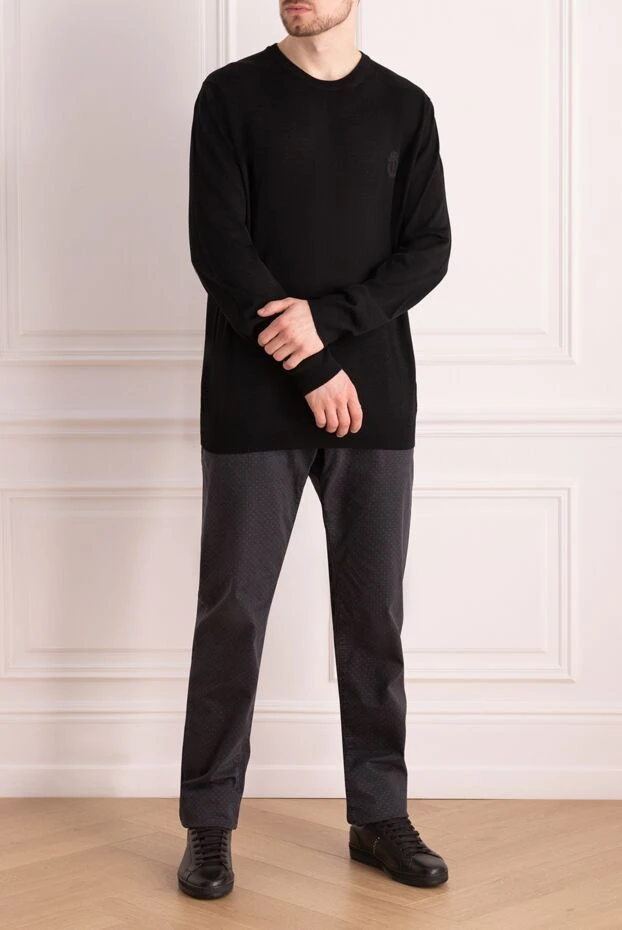 Billionaire man black wool jumper for men купить с ценами и фото 162613 - photo 2