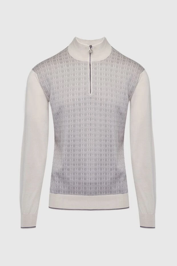 Stefano Ricci тройер из кашемира и шелка бежевый мужской 162653 - фото 1