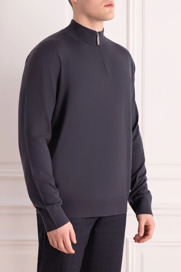 Stefano Ricci тройер жүнінен жасалған сұр ерлер 162654 - фото 3