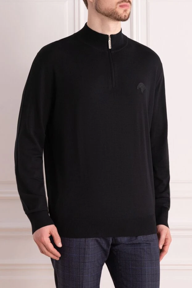 Stefano Ricci тройер из шерсти черный мужской 162655 - фото 3