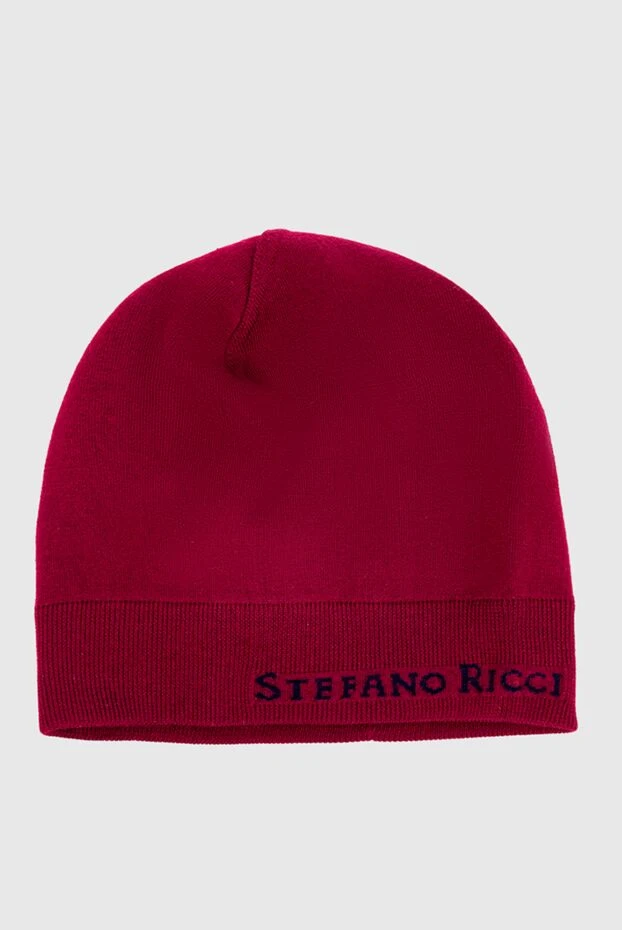 Шапка из шерсти бордовая мужская - фото 1
