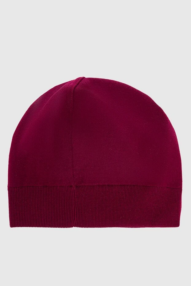 Stefano Ricci шапка из шерсти бордовая мужская 162671 - фото 3