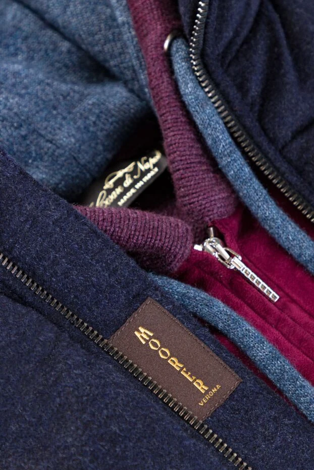 Cesare di Napoli жүннен, вискозадан және кашемирден, бургундиядан тігілген ерлер спорттық костюмі 162684 - фото 2