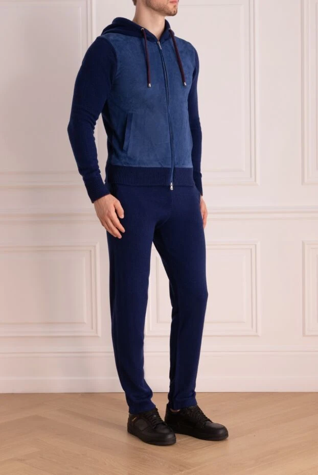 Cesare di Napoli man men's wool sports suit, blue 164038 - photo 3