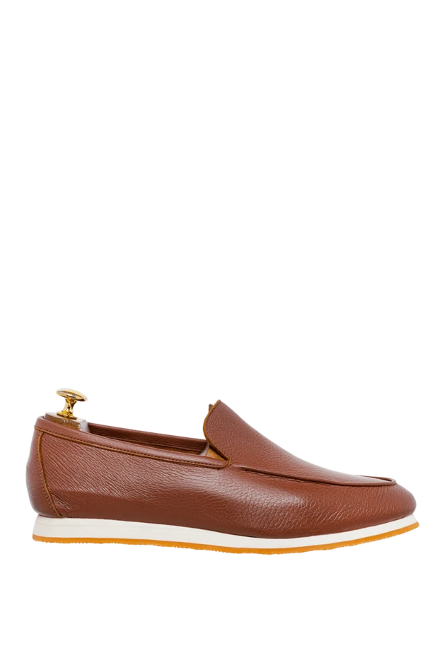 Andrea Ventura man brown leather loafers for men купить с ценами и фото 162692 - photo 1