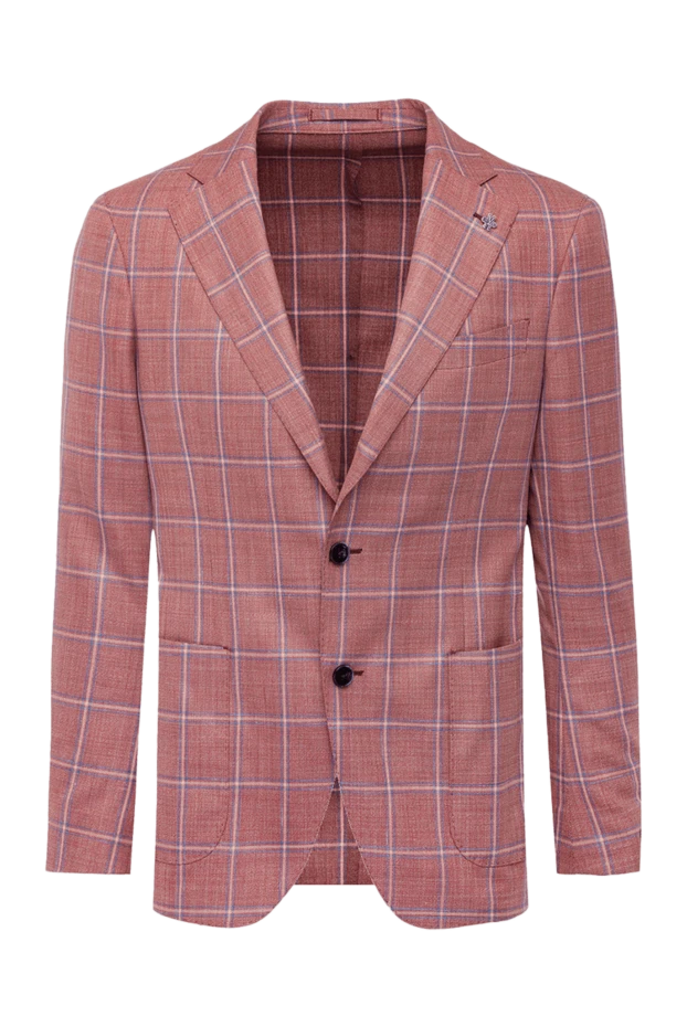 Lubiam man pink wool jacket for men 162698 - photo 1