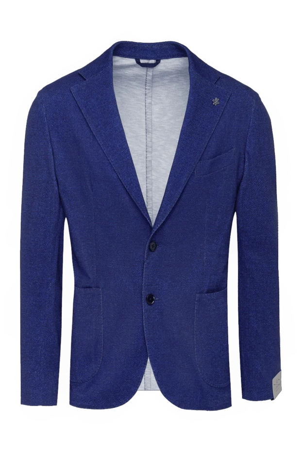 Lubiam man blue cotton jacket for men 162700 - photo 1