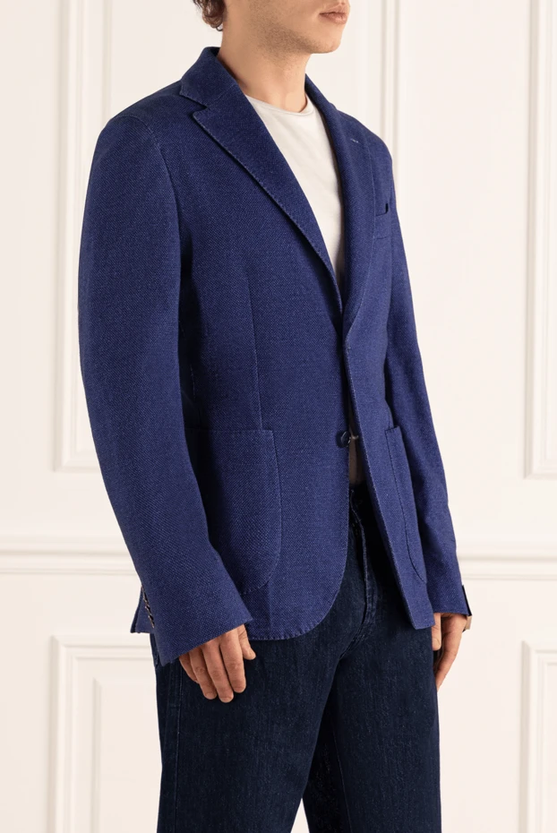 Lubiam men's blue cotton jacket 162700 - photo 3