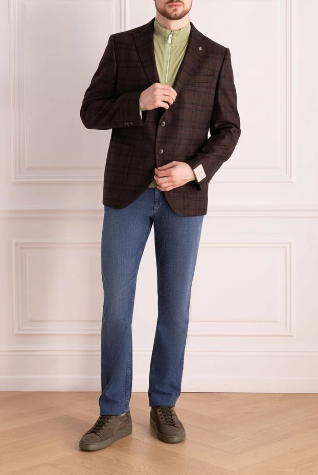 Lubiam man brown wool jacket for men купить с ценами и фото 162710 - photo 2