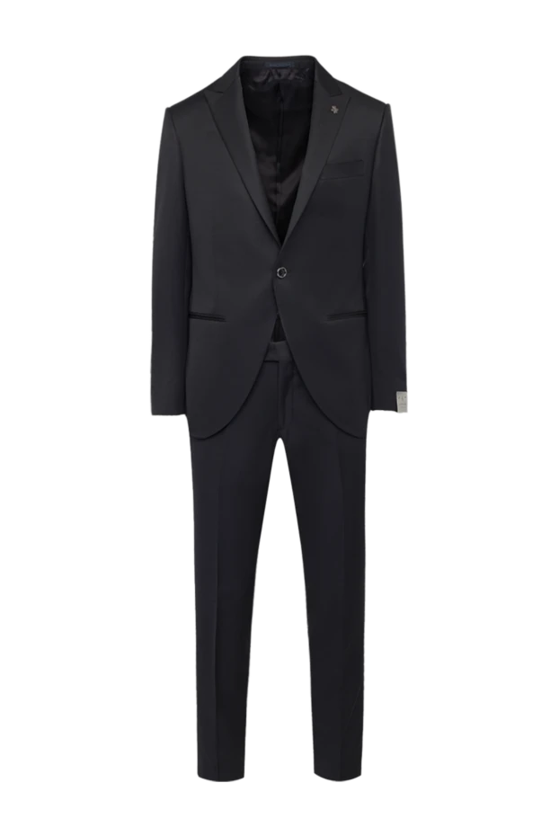 Lubiam man men's suit made of wool and polyester, black 162717 - photo 1