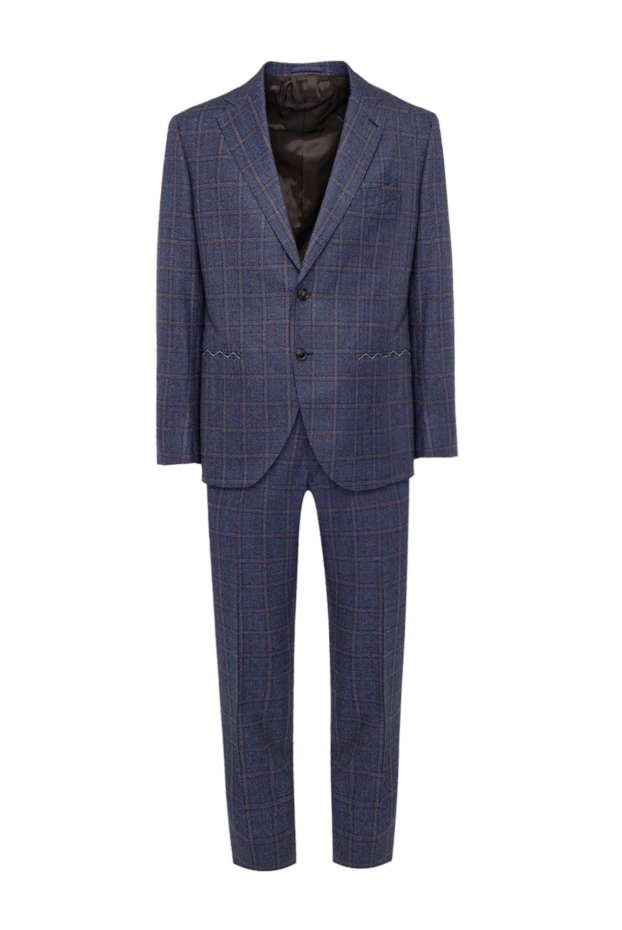 Lubiam man men's suit made of wool, blue 162732 - photo 1