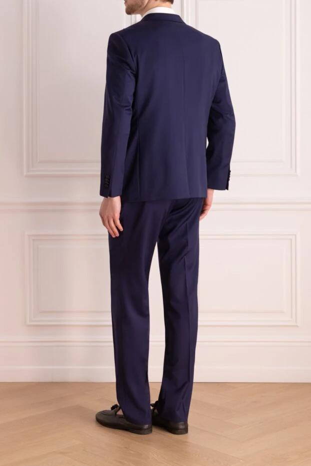 Lubiam men’s blue wool tuxedo with textured lapel trim 162742 - photo 3