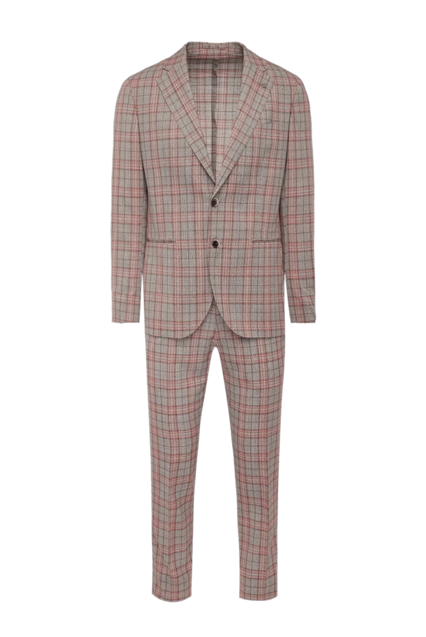 Lubiam man beige men's wool suit 162744 - photo 1