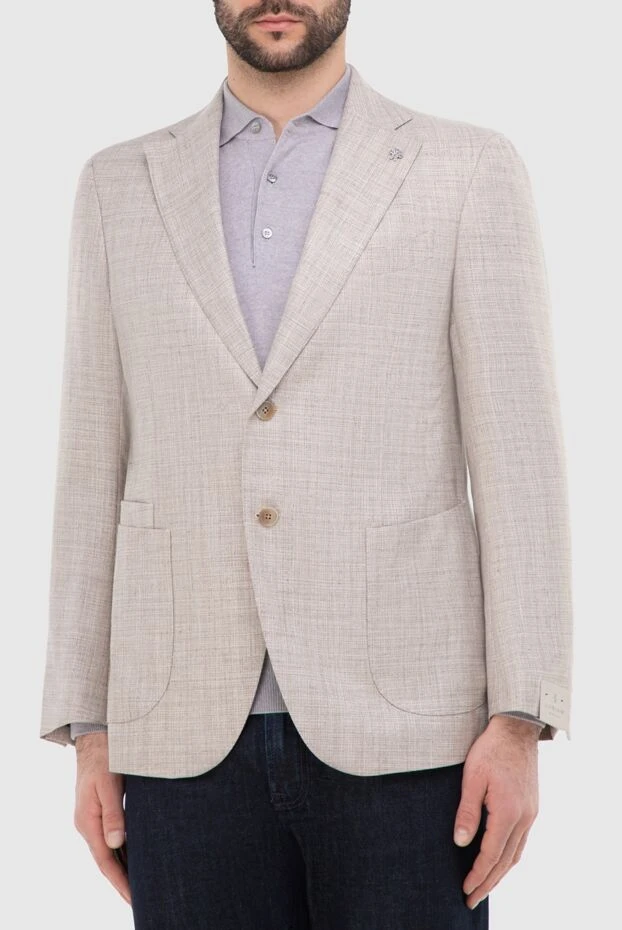 Lubiam light linen, silk and wool jacket with two buttons
 162747 - photo 3