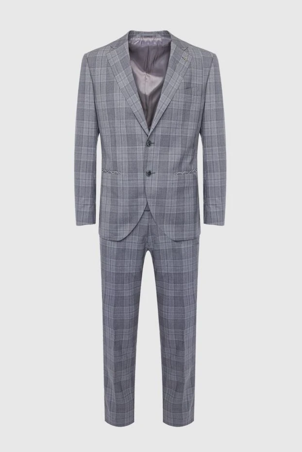 Lubiam man gray wool men's suit купить с ценами и фото 162759 - photo 1