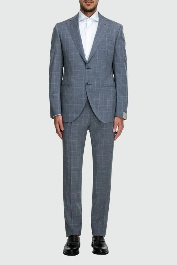 Lubiam man gray wool men's suit купить с ценами и фото 162761 - photo 2