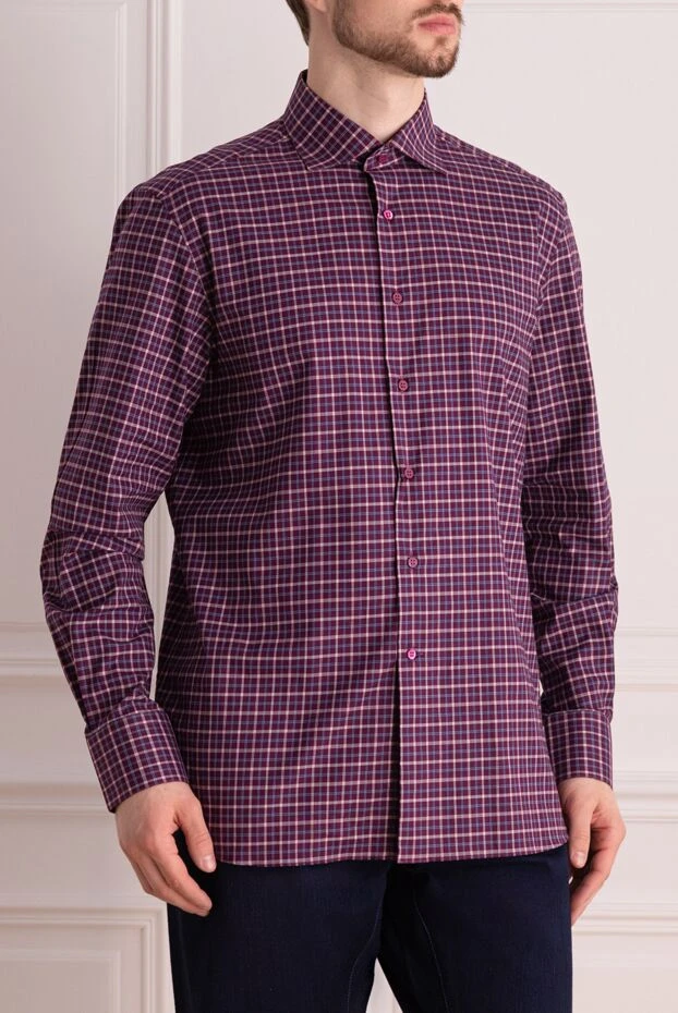 Stefano Ricci ерлерге арналған күлгін мақта көйлек 162789 - фото 3