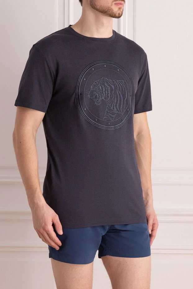 Stefano Ricci gray cotton t-shirt for men 162839 - photo 3