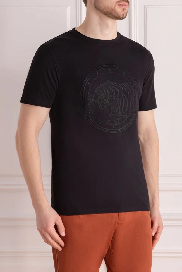 Stefano Ricci black cotton t-shirt for men 162840 - photo 3