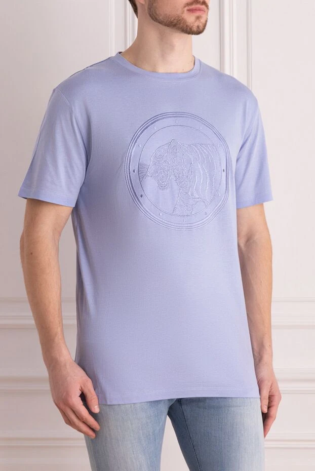 Stefano Ricci t-shirt made of cotton and modal purple for men 162842 - photo 3
