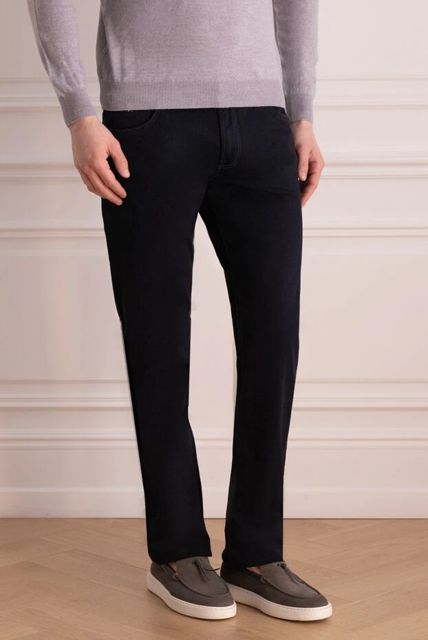 Stefano Ricci джинсы мужские синие универсальный хлопок
 162858 - фото 3