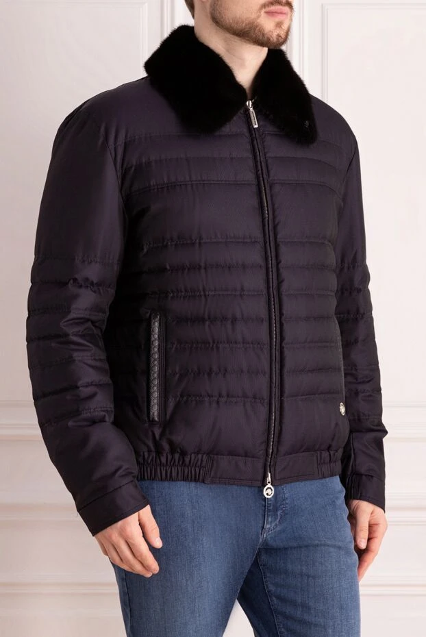 Stefano Ricci men's cashmere down jacket blue 162887 - photo 3