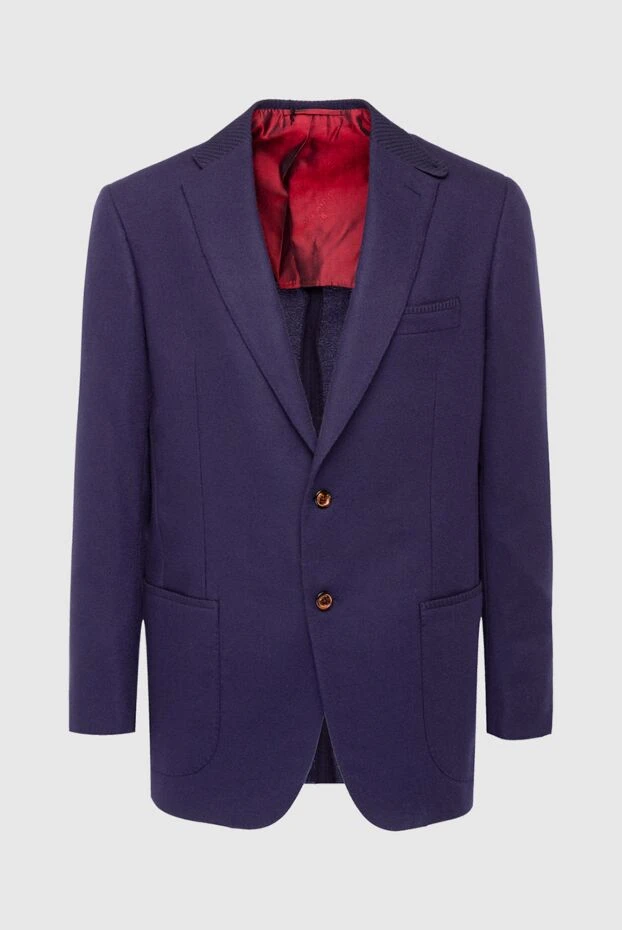 Stefano Ricci пиджак из кашемира синий мужской 162894 - фото 1