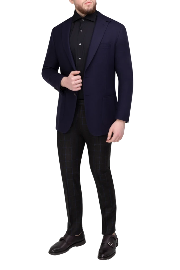 Stefano Ricci пиджак из кашемира синий мужской 162894 - фото 2