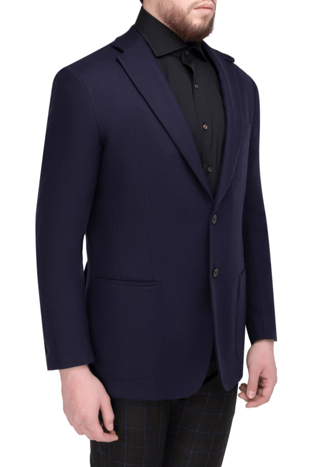 Stefano Ricci пиджак из кашемира синий мужской 162894 - фото 3