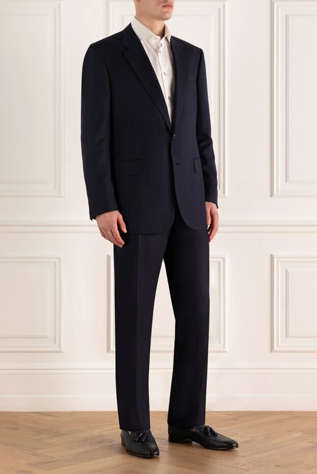 Stefano Ricci men's suit made of wool blue 162899 - photo 3