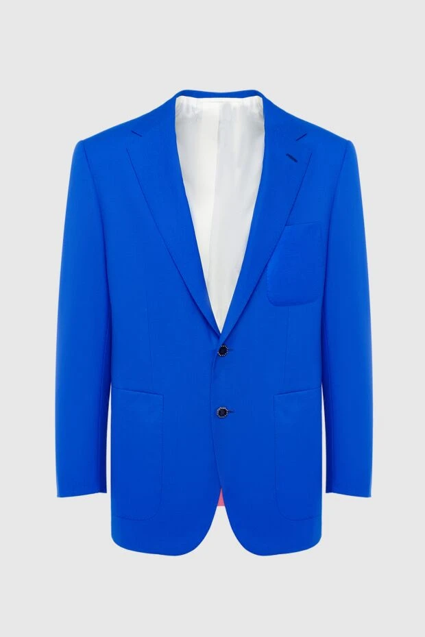 Stefano Ricci пиджак из шерсти синий мужской 162901 - фото 1