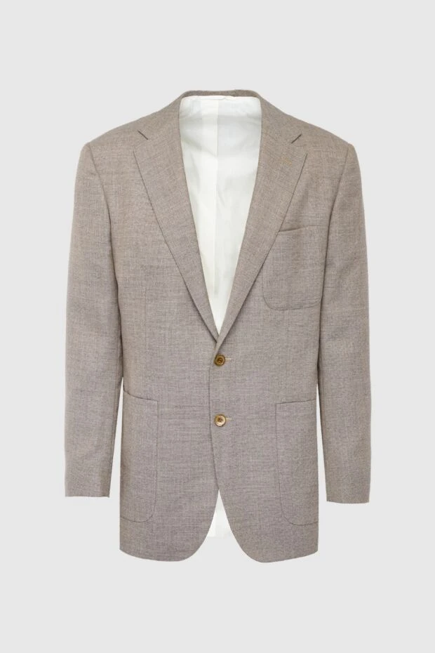 Stefano Ricci пиджак из шерсти серый мужской 162904 - фото 1