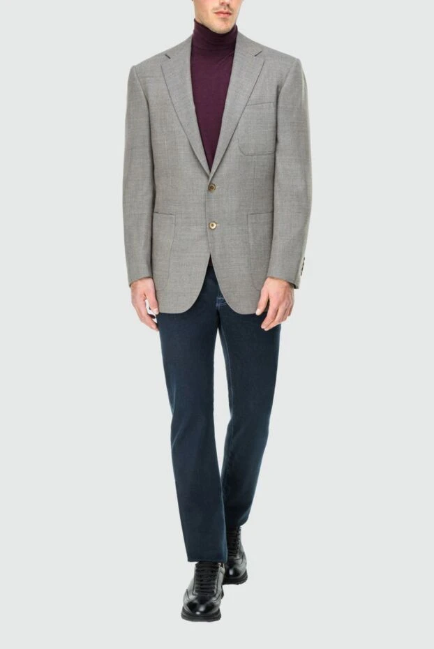 Stefano Ricci пиджак из шерсти серый мужской 162904 - фото 2