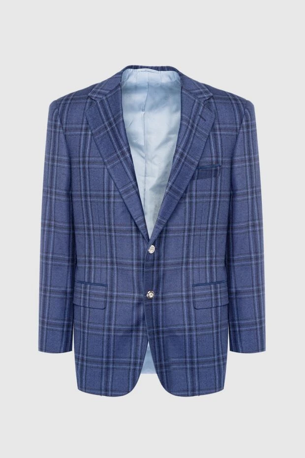 Stefano Ricci пиджак из шерсти и кашемира синий мужской 162911 - фото 1