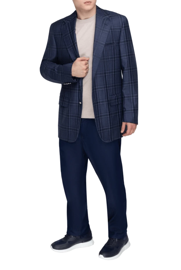 Stefano Ricci пиджак из шерсти и кашемира синий мужской 162911 - фото 2